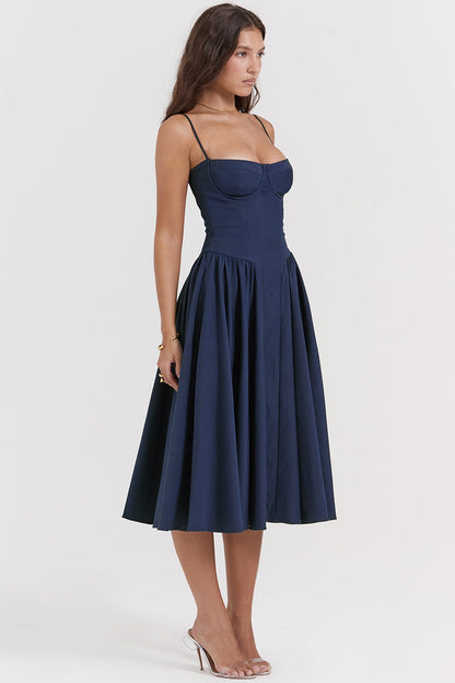 Alina Cinched Midi Dress