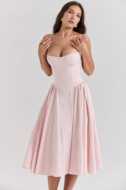 Alina Cinched Midi Dress