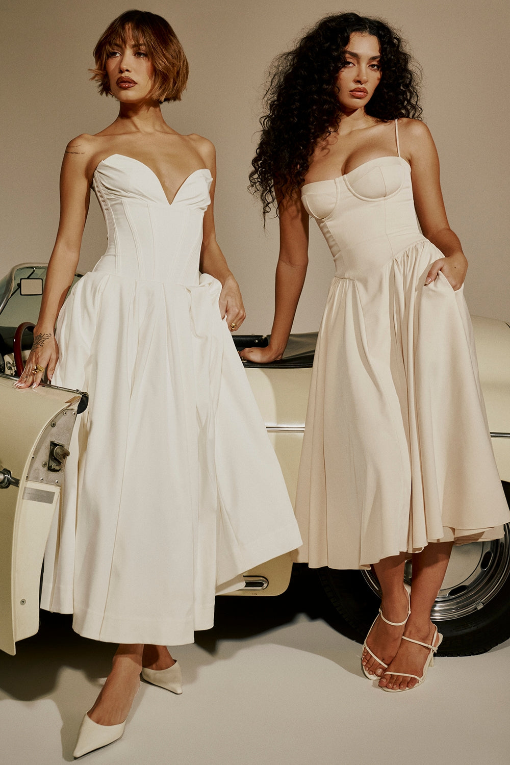 Alina Cinched Midi Dress