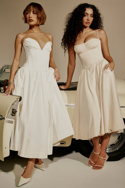 Alina Cinched Midi Dress
