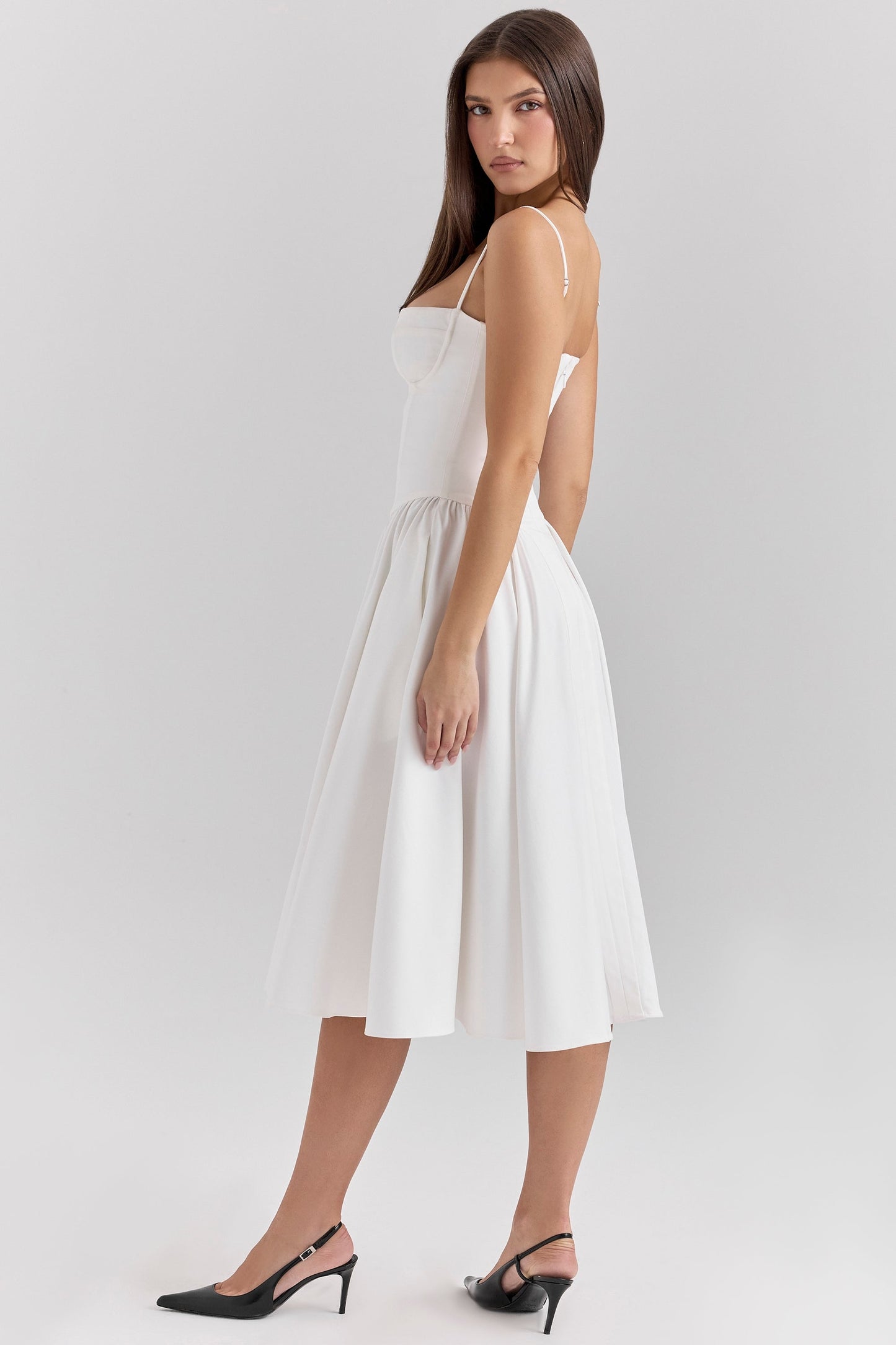 Alina Cinched Midi Dress