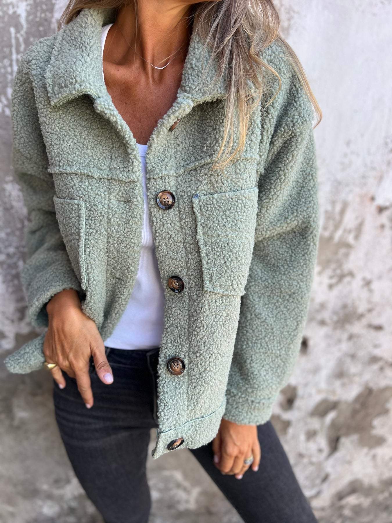 AUBREY™ - Cozy Button-Up Jacket