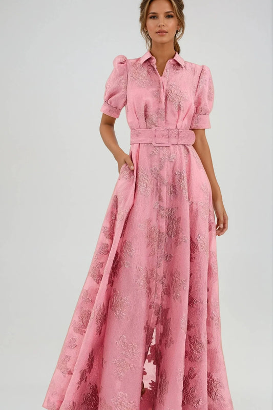 Cassie™ - Elegant Belted Dress