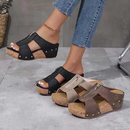Laurelle™ - Stylish Wedge Sandals