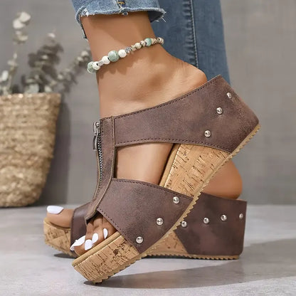 Laurelle™ - Stylish Wedge Sandals