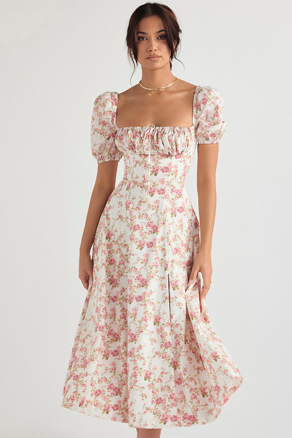 Ailene™ - Bloom Puff Sleeve Dress